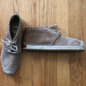 Stuart Weitzman suede espadrille shoe